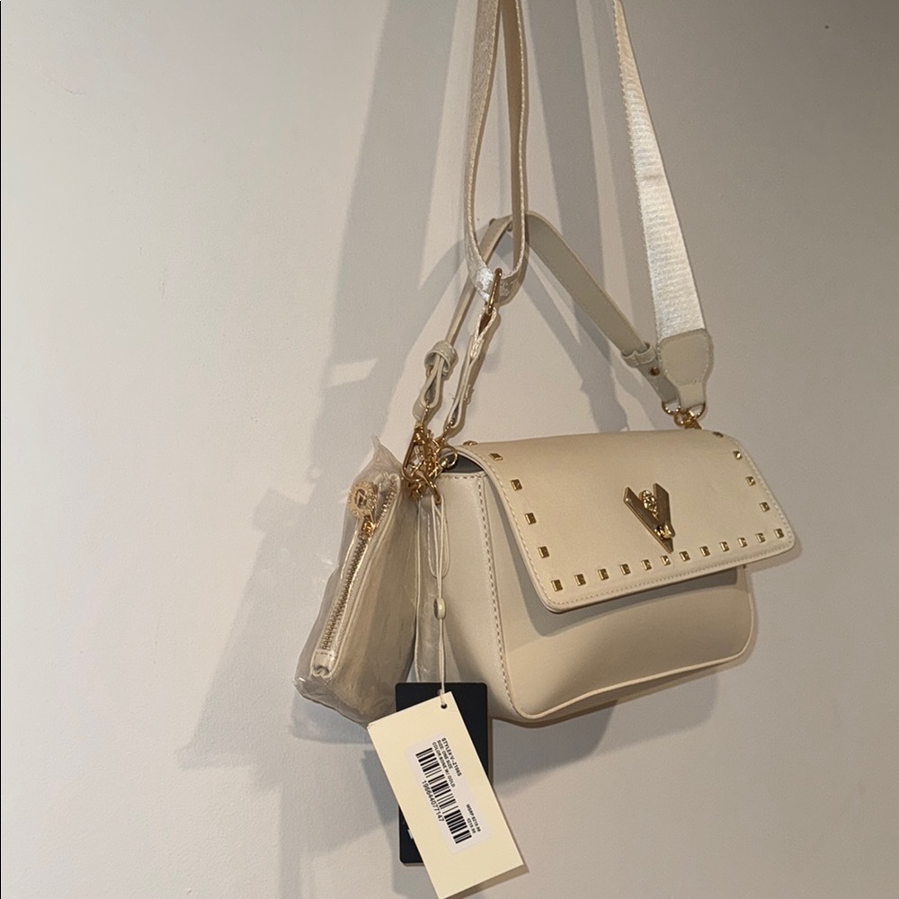 Valentino Orlandi Cream Studded Crossbody Bag - Picture 12 of 13